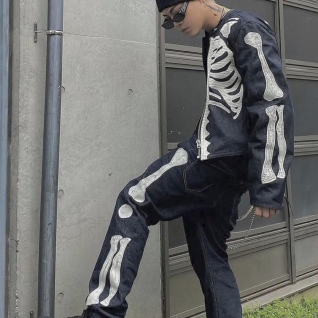 mnml ミニマル　Skeleton Skinny Denim