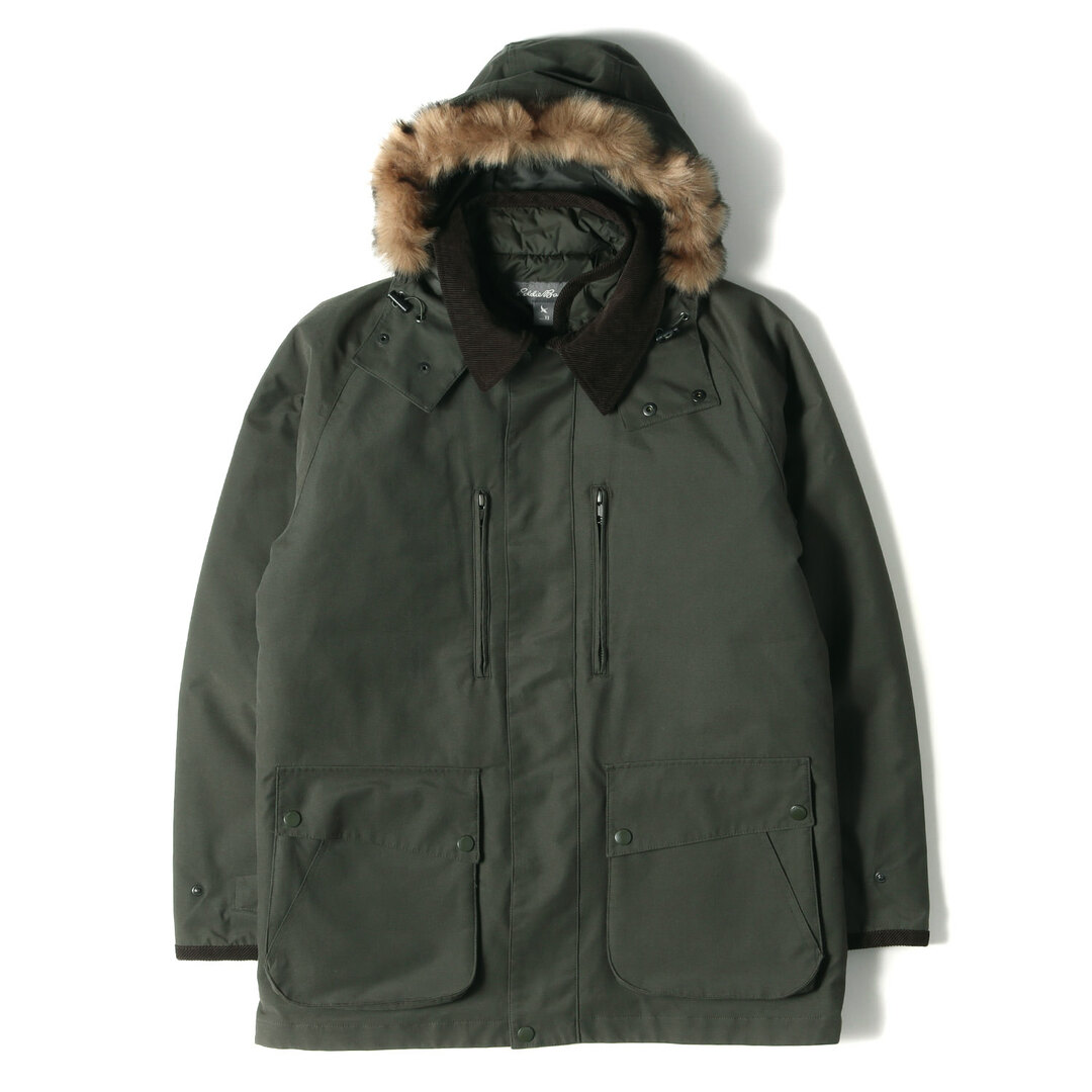 Eddie Bauer エディーバウアー ジャケット サイズ:XS キルティング ライナー付き フードファー 60/40クロス 3WAY アラスカンコート ALASKAN 3-IN-1 PARKA カーキ アウター ブルゾン コート 【メンズ】【美品】