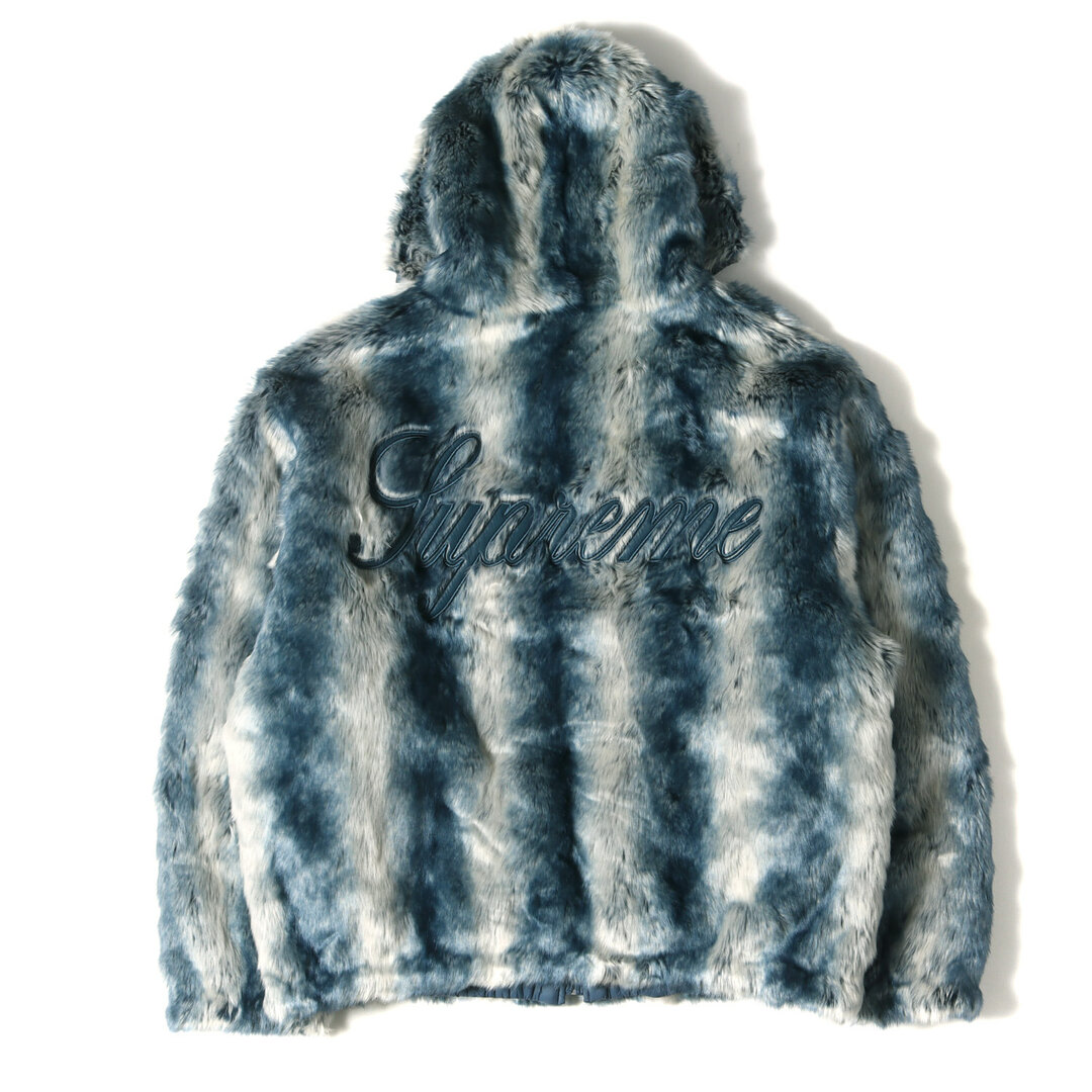 Supreme シュプリーム ジャケット サイズ:L フェイクファー リバーシブル フードジャケット Faux Fur Reversible Hooded Jacket 20AW アイスブルー アウター ブルゾン 【メンズ】ジャケット/アウター