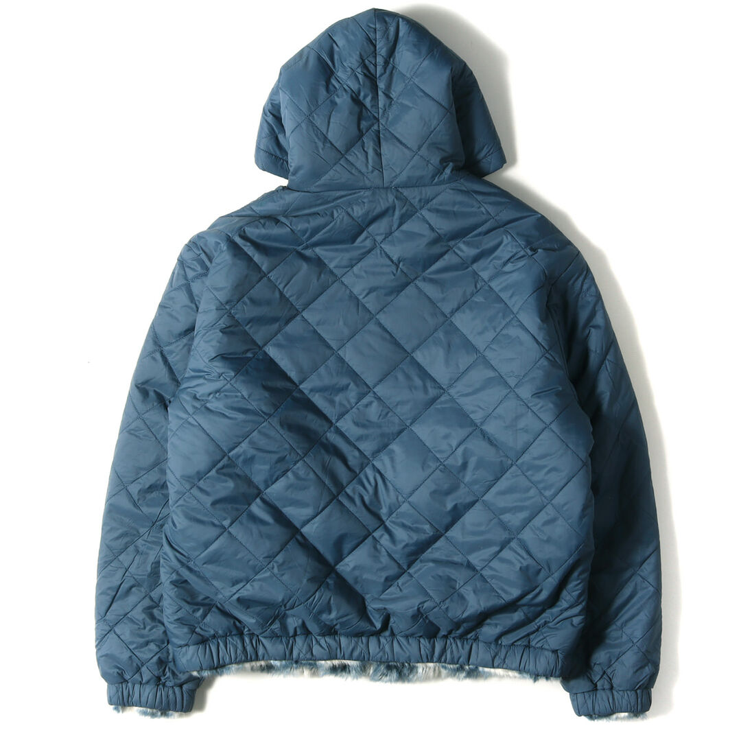 Supreme シュプリーム ジャケット サイズ:L フェイクファー リバーシブル フードジャケット Faux Fur Reversible  Hooded Jacket 20AW アイスブルー アウター ブルゾン 【メンズ】【中古】