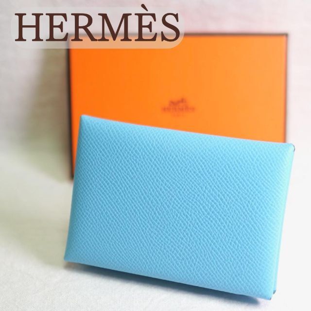 エルメス コインケース カルヴィ デュオ クレ ヴォーエプソン U刻印 HERMES 財布