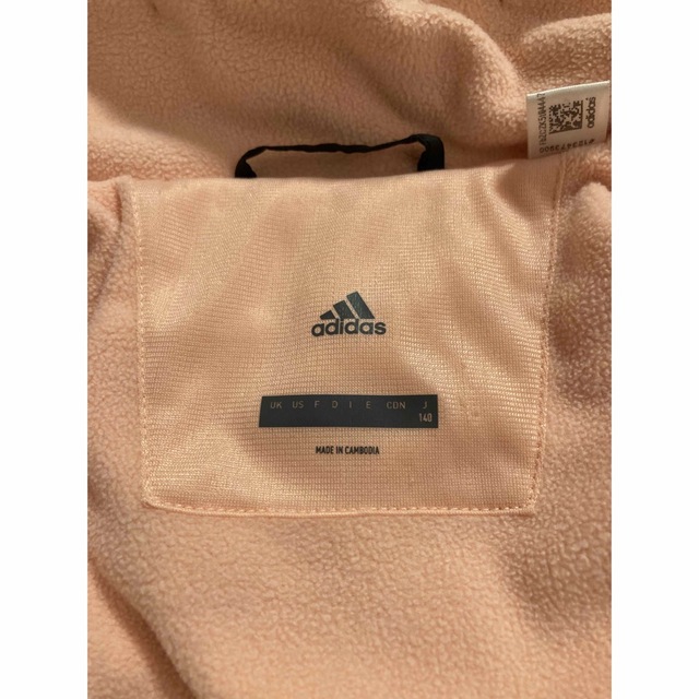 adidas(アディダス)のadidas♡ベンチコート140 キッズ/ベビー/マタニティのキッズ服女の子用(90cm~)(コート)の商品写真