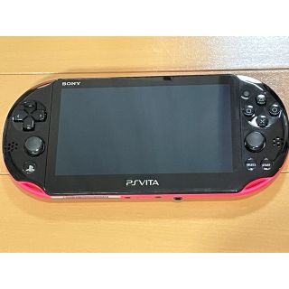 プレイステーションヴィータ(PlayStation Vita)の⭐︎PSVita PCH-2000 ピンク・ブラック本体⭐︎(携帯用ゲーム機本体)