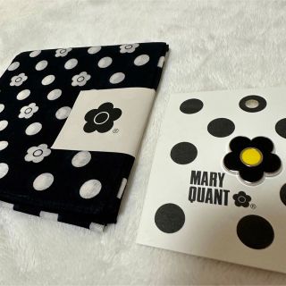 マリークワント(MARY QUANT)のマリークワント展　グッズ　バンダナ　ピンズ　イエロー(バンダナ/スカーフ)