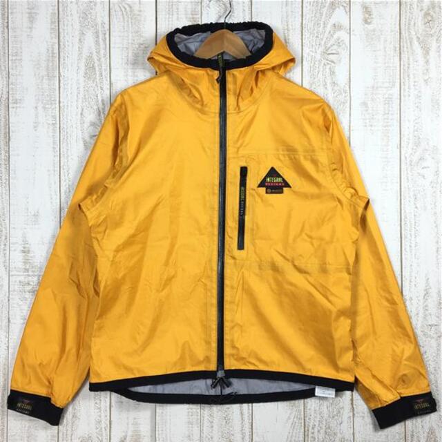 生産国MENs M  インテグラルデザイン 2010 レイン ジャケット Rain Jacket eVent 3レイヤー 防水 レインシェル フーディ ブランド消滅 入手困難 ウルトラライト INTEGRAL DESIGNS オレンジ系