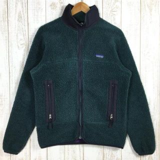 パタゴニア(patagonia)のMENs M  パタゴニア 1995 レトロX RETRO-X ファースト 最初期型 PEF ハンター×リーガルパープル×ブラック レトロエックス フリース ジャケット カーディガン PATAGONIA 23050 Hunter / Regal Purple / Black グリーン系(その他)