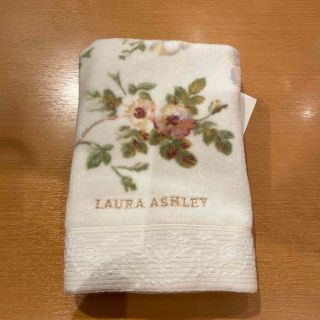 ローラアシュレイ(LAURA ASHLEY)のローラアシュレイウォッシュタオルホワイト(タオル/バス用品)