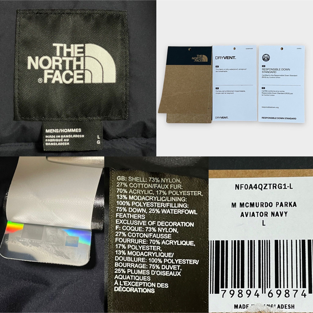 THE NORTH FACE   NORTH FACE美品 マクマード グースダウン