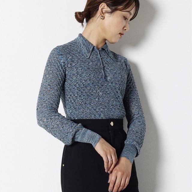 mame(マメ)の1/18まで新品mame Multi-Pattern Knitted Shirt レディースのトップス(ニット/セーター)の商品写真