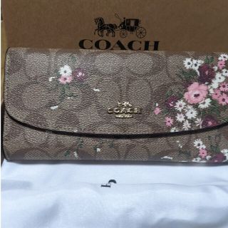 コーチ(COACH)のCOACH  長財布　シグネチャー花柄模様２(財布)