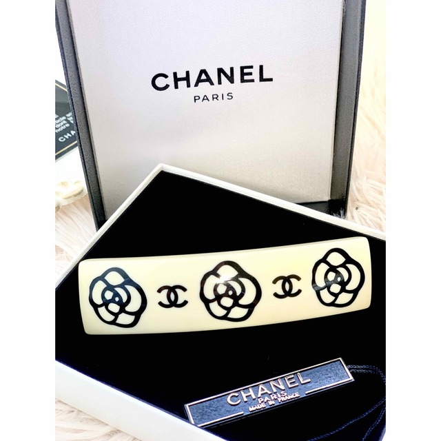 CHANEL - 【未使用品】希少正規品 CHANEL シャネル バレッタ カメリア