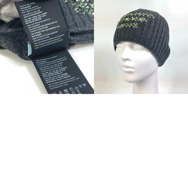 PRADA - プラダ PRADA スパンコール アパレル 帽子 ニット帽 PRADA - プラダ PRADA スパンコール アパレル 帽子 ニット帽