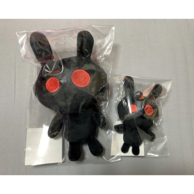 2枚で送料無料 香取慎吾 個展 くろうさぎぬいぐるみ ハンカチタオル