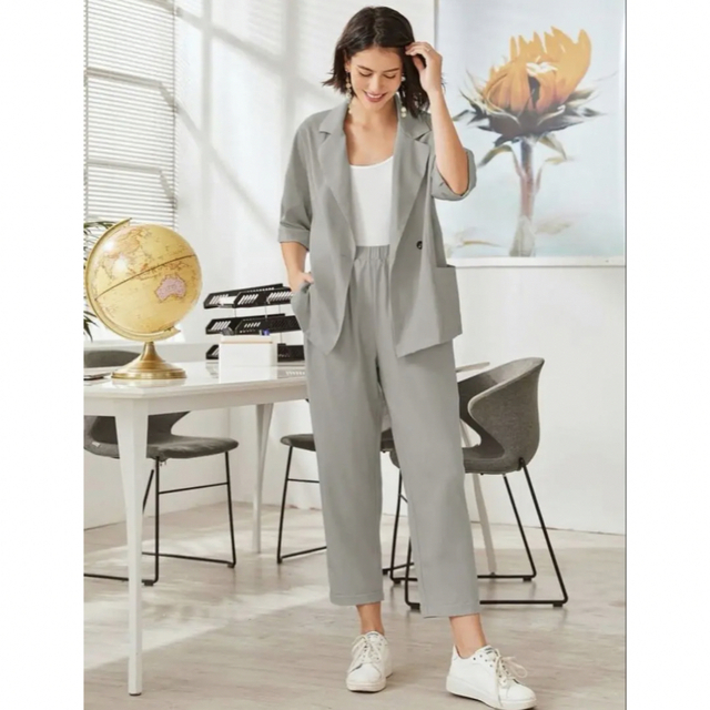 shein シーイン 完売 カジュアル ボタン レディーススーツ