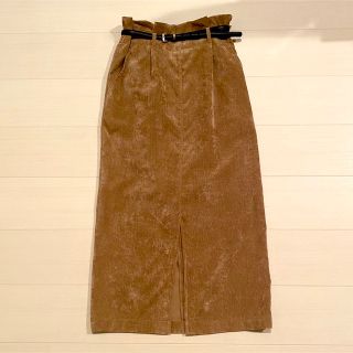 ダブルクローゼット(w closet)のW closet ブラウン スカート ペンシル(ロングスカート)