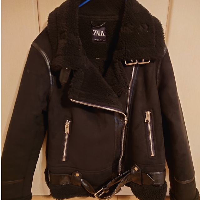 ZARA(ザラ)のmami様専用　試着のみ　ザラ　ジャケットコート レディースのジャケット/アウター(ライダースジャケット)の商品写真
