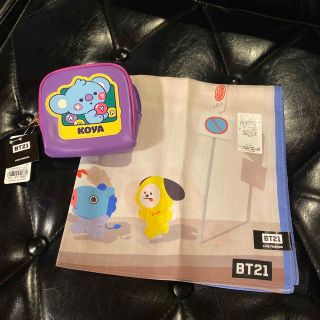 ビーティーイシビル(BT21)のBT21 ポーチ&ハンカチ(アイドルグッズ)