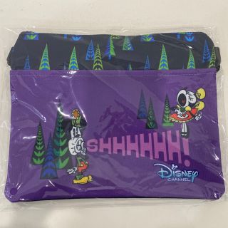 ディズニー(Disney)の新品未使用☆ディズニーチャンネル非売品バッグポーチDisneyミッキーミニー(ノベルティグッズ)