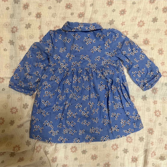 babyGAP(ベビーギャップ)のbaby gap 花柄 ワンピース ブルマ セット キッズ/ベビー/マタニティのベビー服(~85cm)(ワンピース)の商品写真