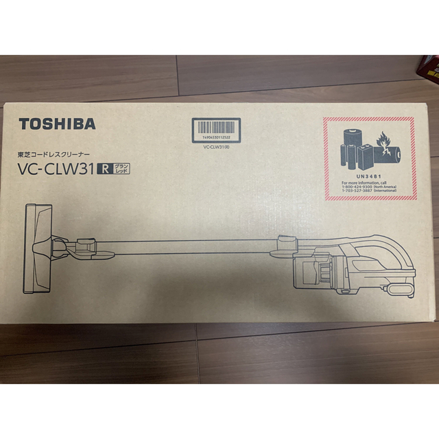 TOSHIBA スティック型掃除機 グランレッド VC CLWR www