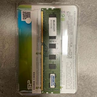 エレコム(ELECOM)のELECOM PC3-10600U (DDR-1333) 4GB×1枚【中古】(PCパーツ)