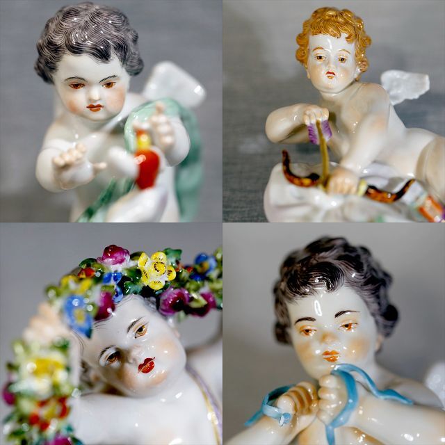 MEISSEN - 【レアセット 1級品】マイセン 天使 連作 デヴィーゼ MEISSEN - 【レアセット 1級品】マイセン 天使 連作 デヴィーゼ
