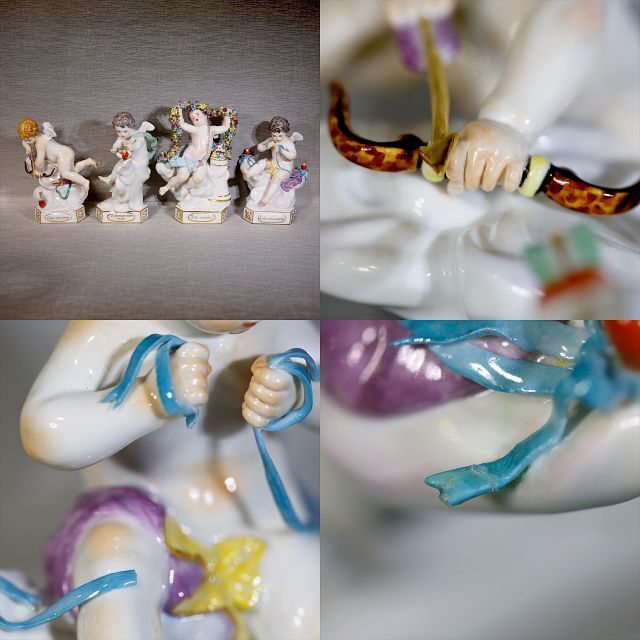 MEISSEN - 【レアセット 1級品】マイセン 天使 連作 デヴィーゼ MEISSEN - 【レアセット 1級品】マイセン 天使 連作 デヴィーゼ