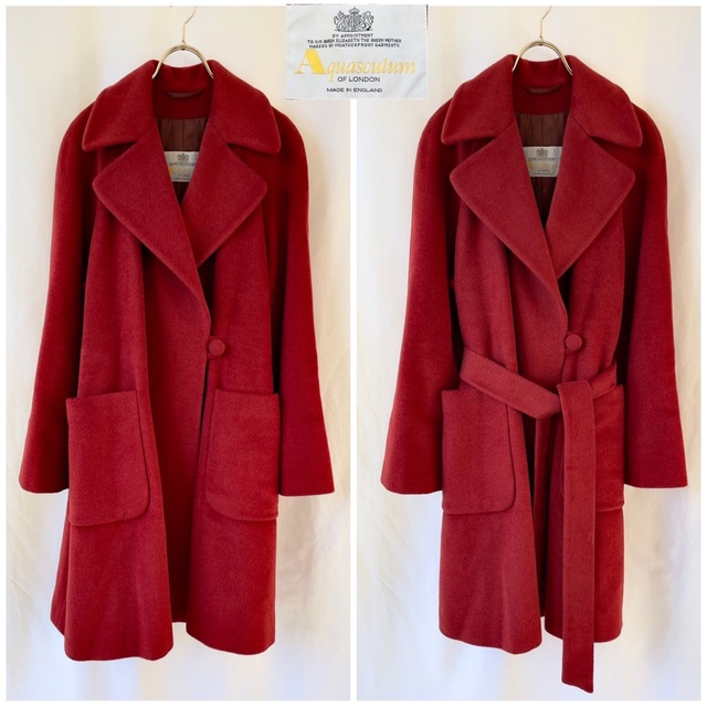 vintage aquasqutum angora wool coat