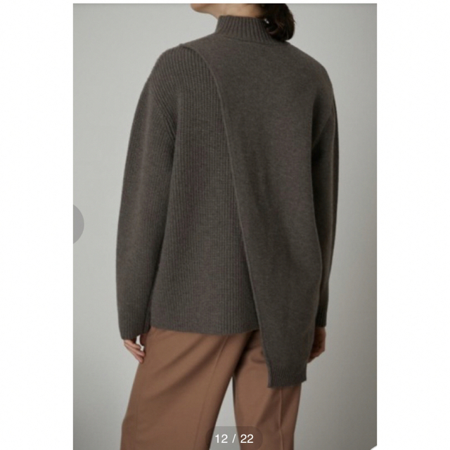 RIM.ARK(リムアーク)のリムアーク　Different knit long tops レディースのトップス(ニット/セーター)の商品写真