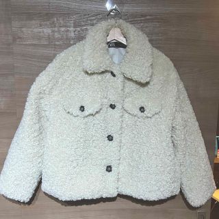 ザラ(ZARA)の極美品　ZARA ザラ　ボアジャケット　Mサイズ　ファージャケット(その他)