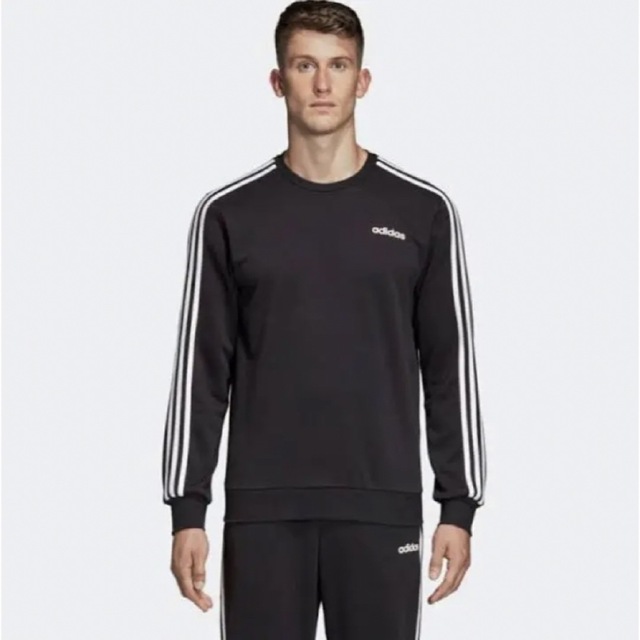 adidas(アディダス)のアディダス　adidas トレーナー　スウェット　クルーネック　3ストライプス メンズのトップス(スウェット)の商品写真