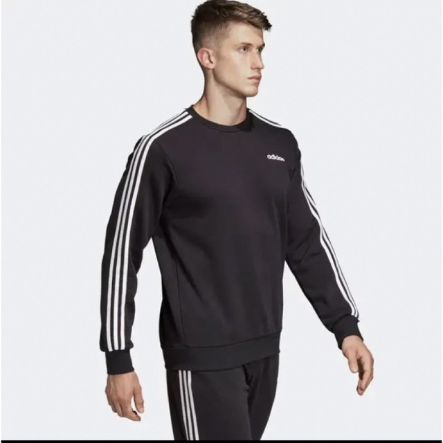 adidas(アディダス)のアディダス　adidas トレーナー　スウェット　クルーネック　3ストライプス メンズのトップス(スウェット)の商品写真