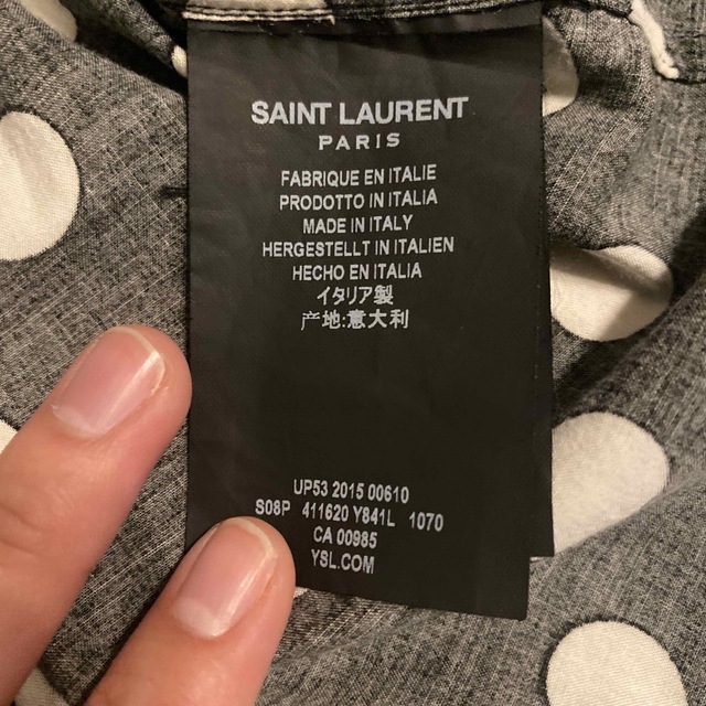 Saint Laurent(サンローラン)のサンローラン　ポルカドットシャツ　レーヨン　xs相当 メンズのトップス(シャツ)の商品写真