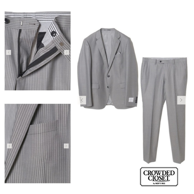 CROWDED CLOSET - 【新品に近い】AB5相当メンズスーツ CROWDED CLOSET - 【新品に近い】AB5相当メンズスーツ