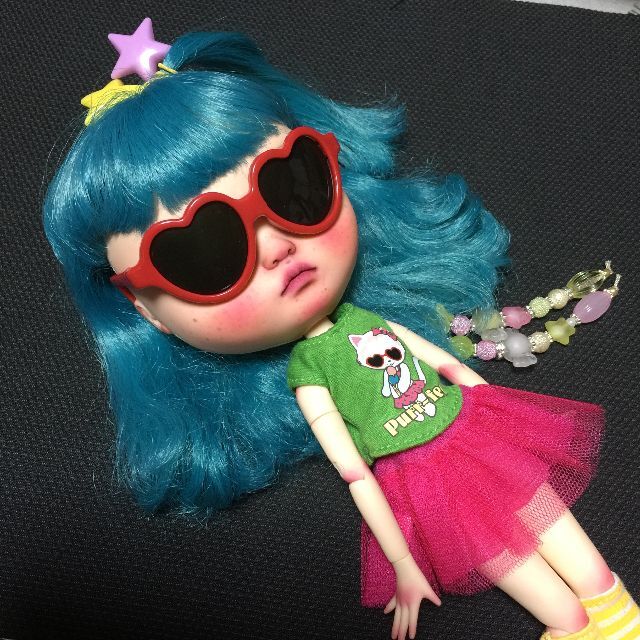 Takara Tomy(タカラトミー)のBonbon_m カスタムブライス No.124 ｳｪﾝﾃﾞｨｳｨｰｸｴﾝﾀﾞｰ ハンドメイドのぬいぐるみ/人形(人形)の商品写真