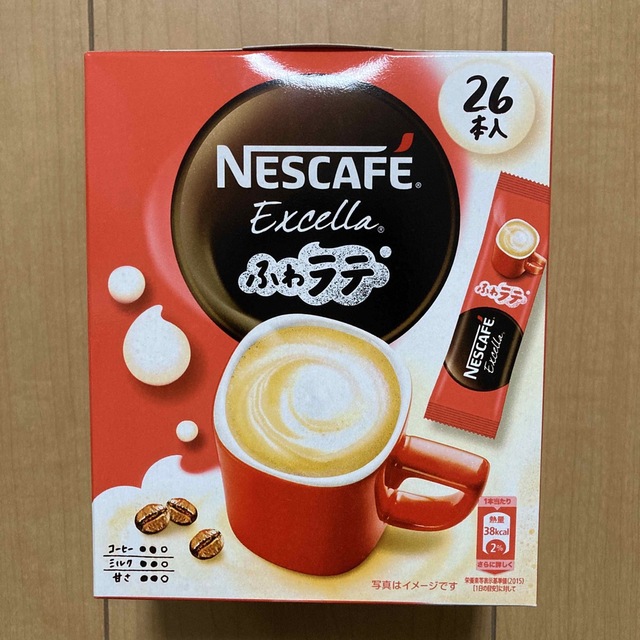 Nestle(ネスレ)のネスカフェ　スティックコーヒー　ふわラテ　Excella エクセラ　26本入 エンタメ/ホビーのエンタメ その他(その他)の商品写真