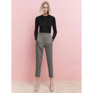 ラスト♡ 新品　ZARA ザラ　ハイウエストパンツ　モールグレー