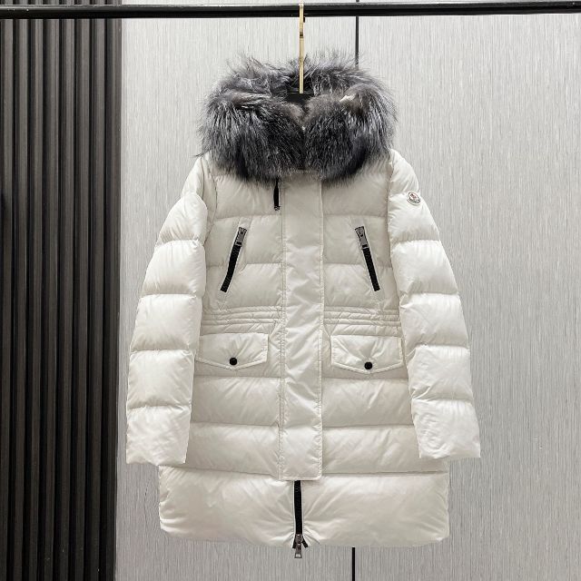 お買得】 - MONCLER アフロティ モンクレール ダウン 白 フォックス