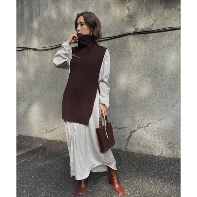 アメリヴィンテージ  VEST LAYERED SHIRT DRESSワンピース