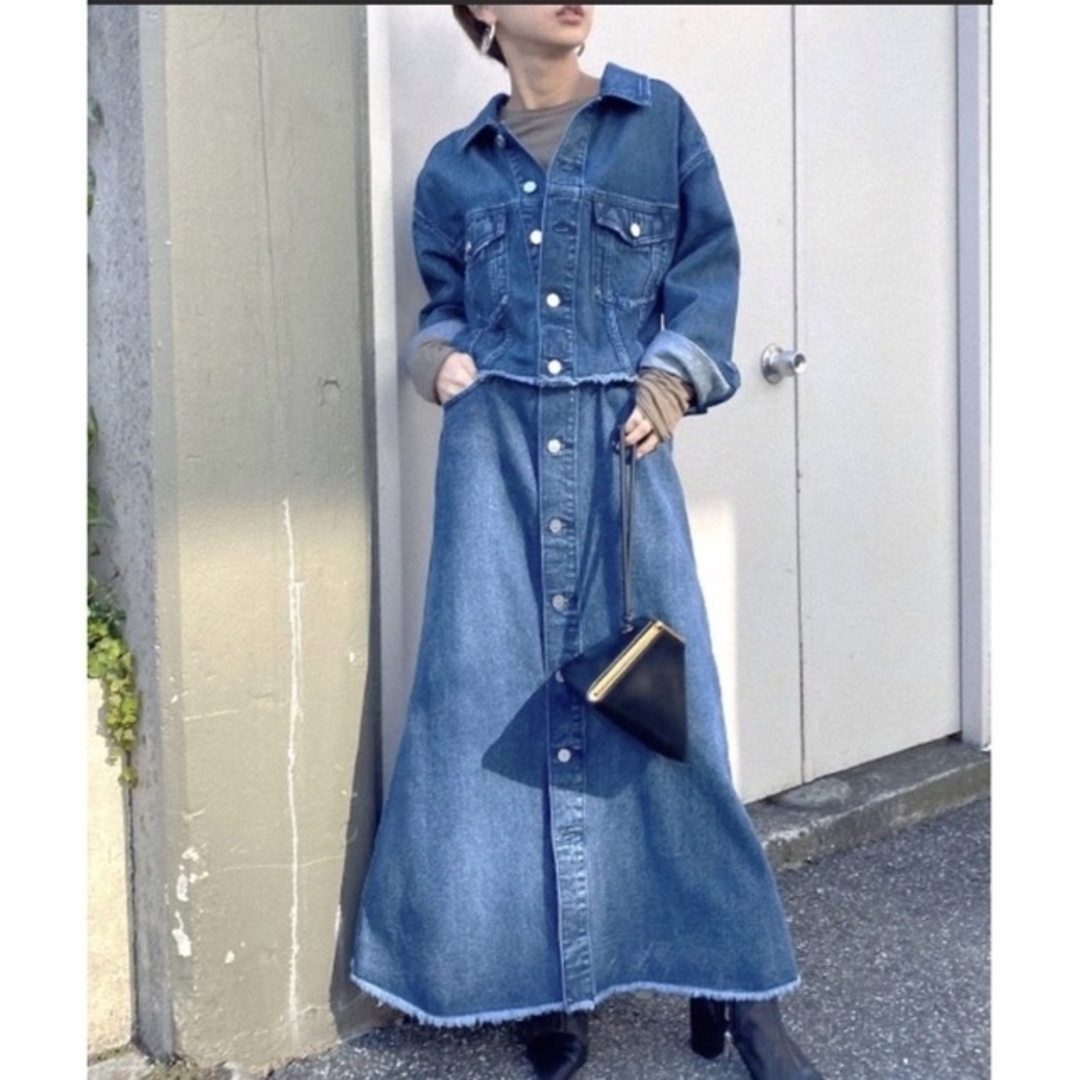 Ameri 新品♡ 4WAY DENIM DRESS COAT Ｍサイズ♡ - ロングワンピース ...