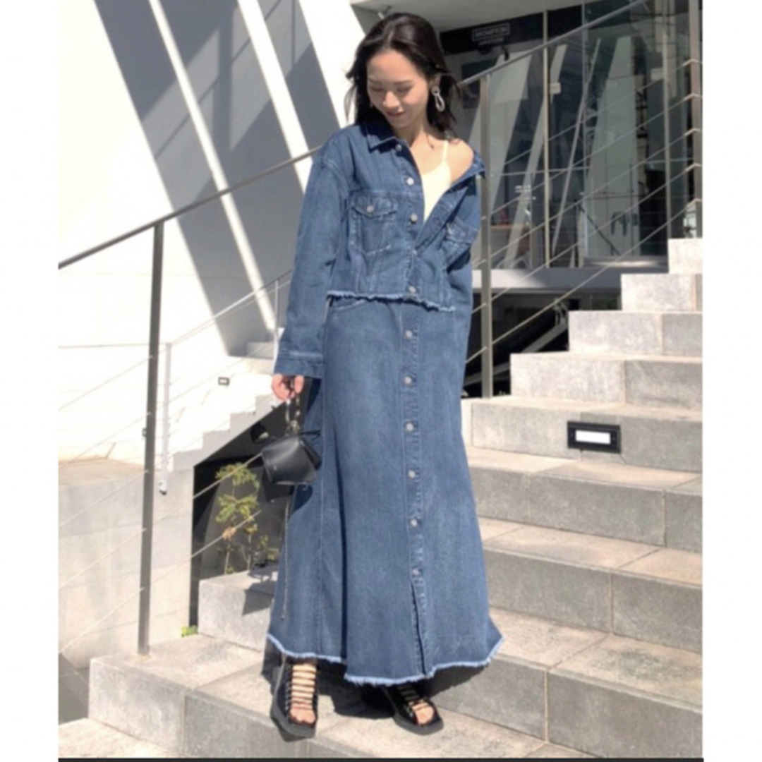 Ameri 新品♡ 4WAY DENIM DRESS COAT Ｍサイズ♡ - ロングワンピース ...