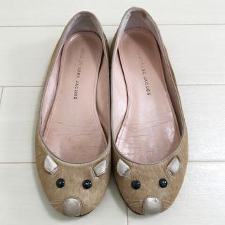 マークバイマークジェイコブス(MARC BY MARC JACOBS)のMARC BY MARC JACOBS パンプス ハラコ ネズミ 24cm(ハイヒール/パンプス)