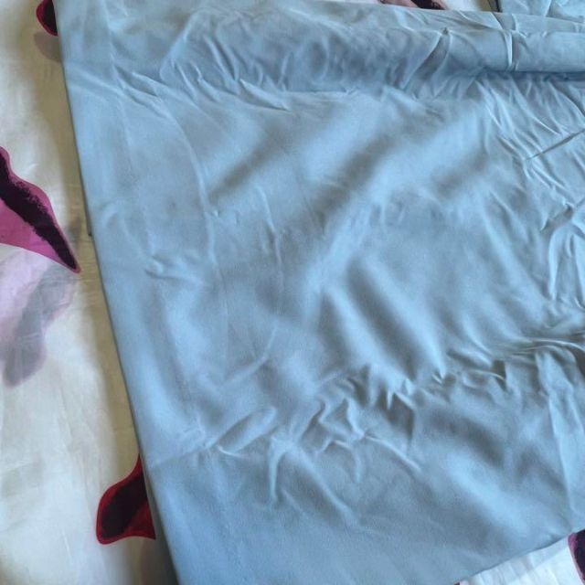 絶妙なデザイン CELFORD ロングワンピース ライトブルー 襟 ドレス 34