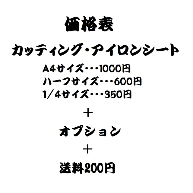 H.様専用　アイロンステッカー　製作　4枚セット ハンドメイドの素材/材料(型紙/パターン)の商品写真