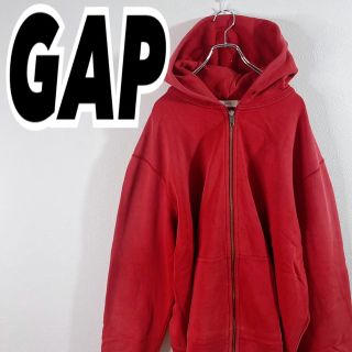 ギャップ(GAP)の90's GAP ナンバリング メンズ 無地 ヴィンテージ ジップパーカー 古着(パーカー)