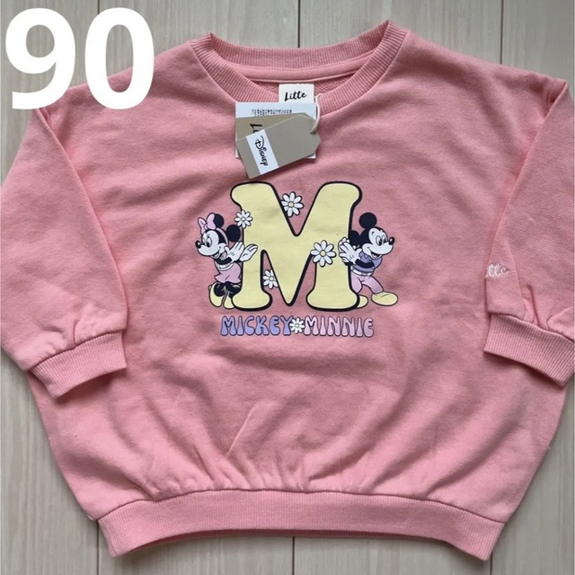 【Disney】リトシー ピンク ミッキー☆ミニー トレーナー 90 | フリマアプリ ラクマ