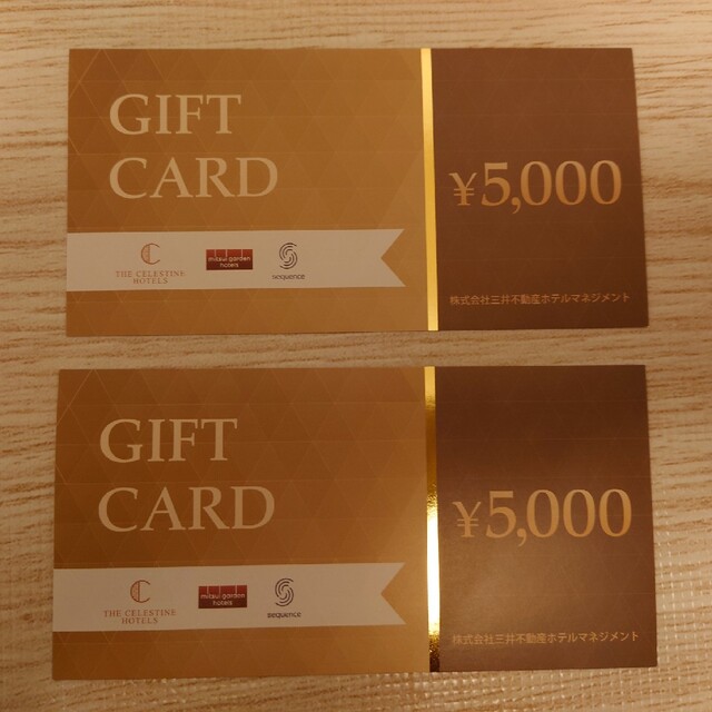 三井ガーデンホテル　ギフトカード チケットの優待券/割引券(宿泊券)の商品写真