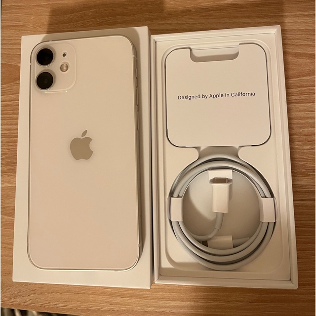 【美品】iPhone12mini 128GB ホワイト 白