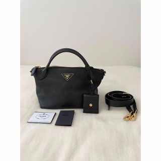 プラダ(PRADA)のPRADA プラダ　ショルダーバッグ　1BA111  VIT.DAINO  黒(ショルダーバッグ)