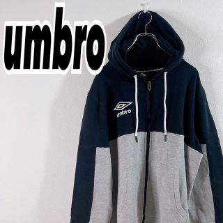 アンブロ(UMBRO)の90's アンブロ メンズ ヴィンテージ ジップ パーカー バイカラー 古着(パーカー)